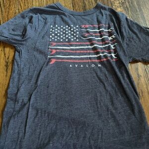 Grey flag t shirt